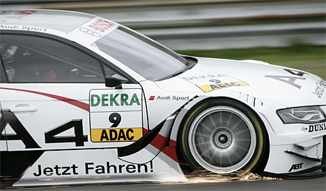 Tom Kristensen var hurtigste mand i fredagens sidste frie DTM-træning på Circuit de Catalunya